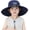 Navy Blue, variant on Solar Fan Hat for Kids - Wide Brim Sun Hat with Solar Powered Fan, Adjustable & UPF 50+