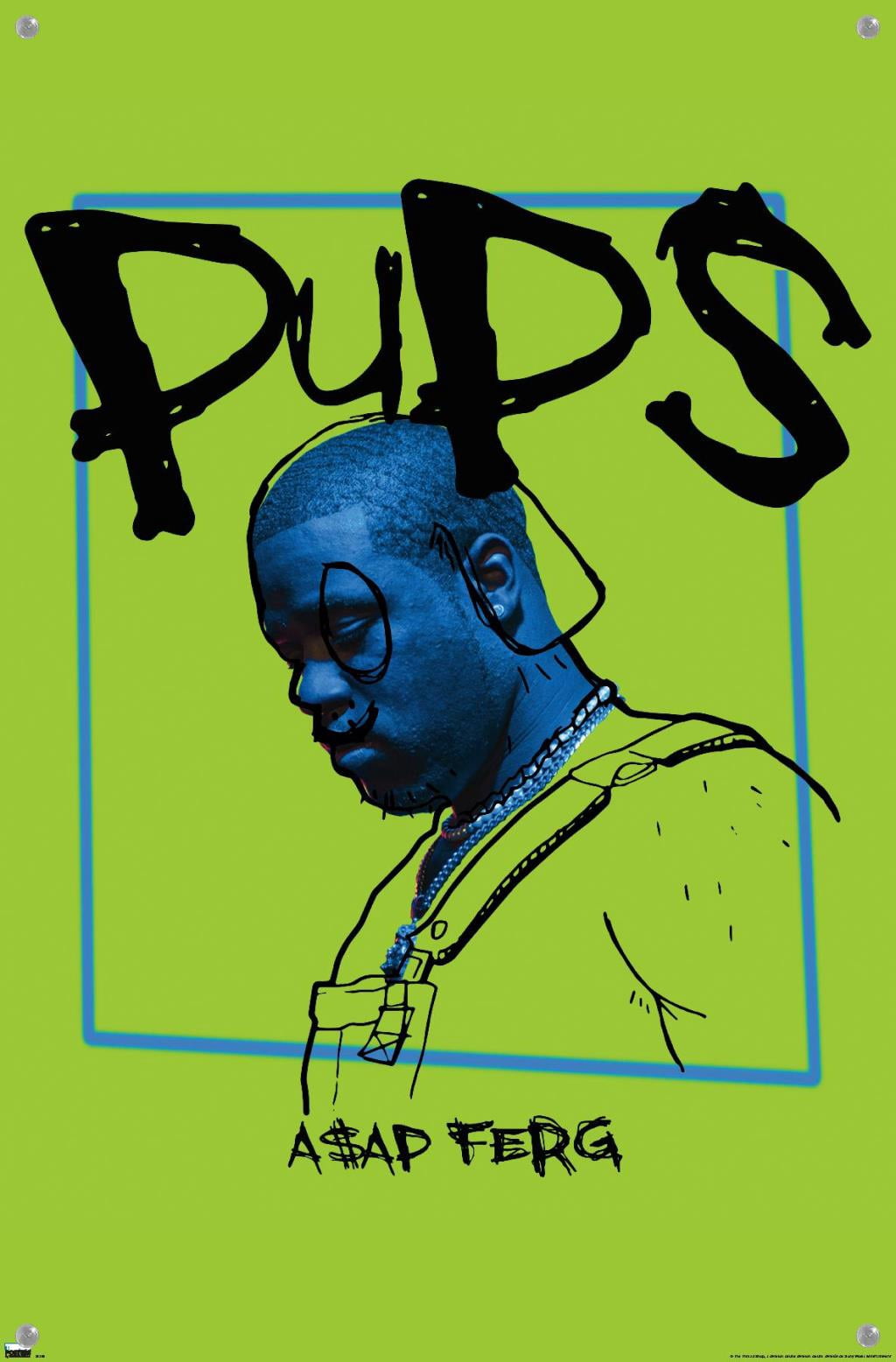 A$AP Ferg - Pups 14.72 in x 22.37 in Poster, by Trends International
