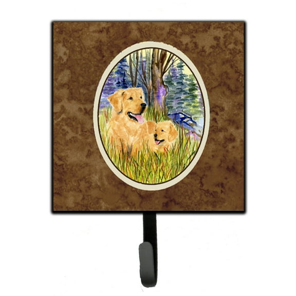 Carolines Treasures SS8014SH4 Golden Retriever Leash Holder or Key Hook, Small, Multicolor