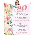 thumbnail image 1 of LHSHID 60th Birthday Gifts for Women Womens Birthday Gifts 60th Birthday Decorations 60 Year Old Birthday Gifts for Women Gifts for Women Birthday Unique Turning 60 and Fabulous Blanket 60x80in, 1 of 6