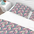 thumbnail image 4 of Designart 'Floral Abstract Pattern' Bohemian & Eclectic Duvet Cover Set, 4 of 4