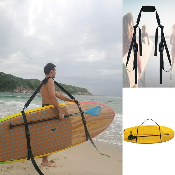 Cheers.US Paddle Board SUP Strap Carry Strap for Paddleboards Surfboards Longboards and Kayaks Adjustable Heavy-Duty Carrying Support Accessories Padded Over The Shoulder Sling