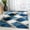 Blue, variant on Well Woven Naya Gold Modern Geometric Diamond Boxes Pattern Area Rug