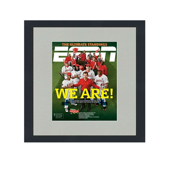 ESPN Magazine Display Frame - Complete with Acrylic, Backing, and Grey Mat - Fits Any Magazine