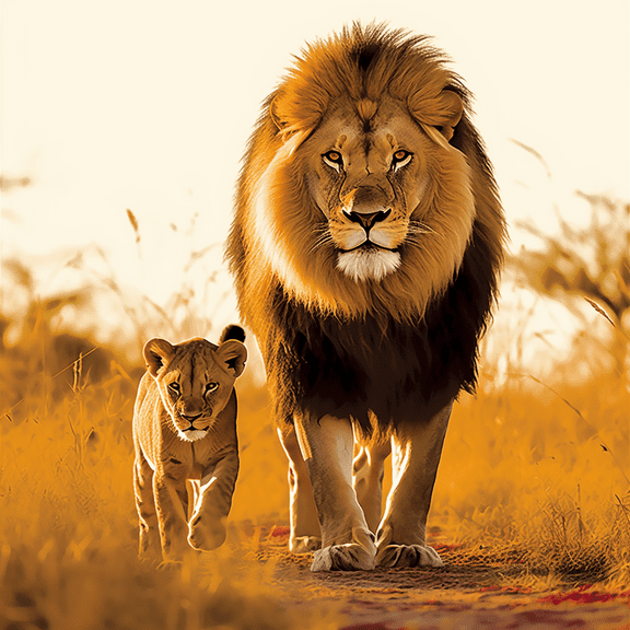 Paint by Number DIY Paint by Numbers Kit for Kids & Adults Beginner DIY Acrylic Painting Kits, 16x20 inch (Lion)