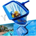 thumbnail image 1 of Red de espumadera para piscina, herramienta de limpieza de rastrillo de hojas de alta resistencia, recogedor de bolsas profundas de malla fina con plástico resistente, 1 of 3