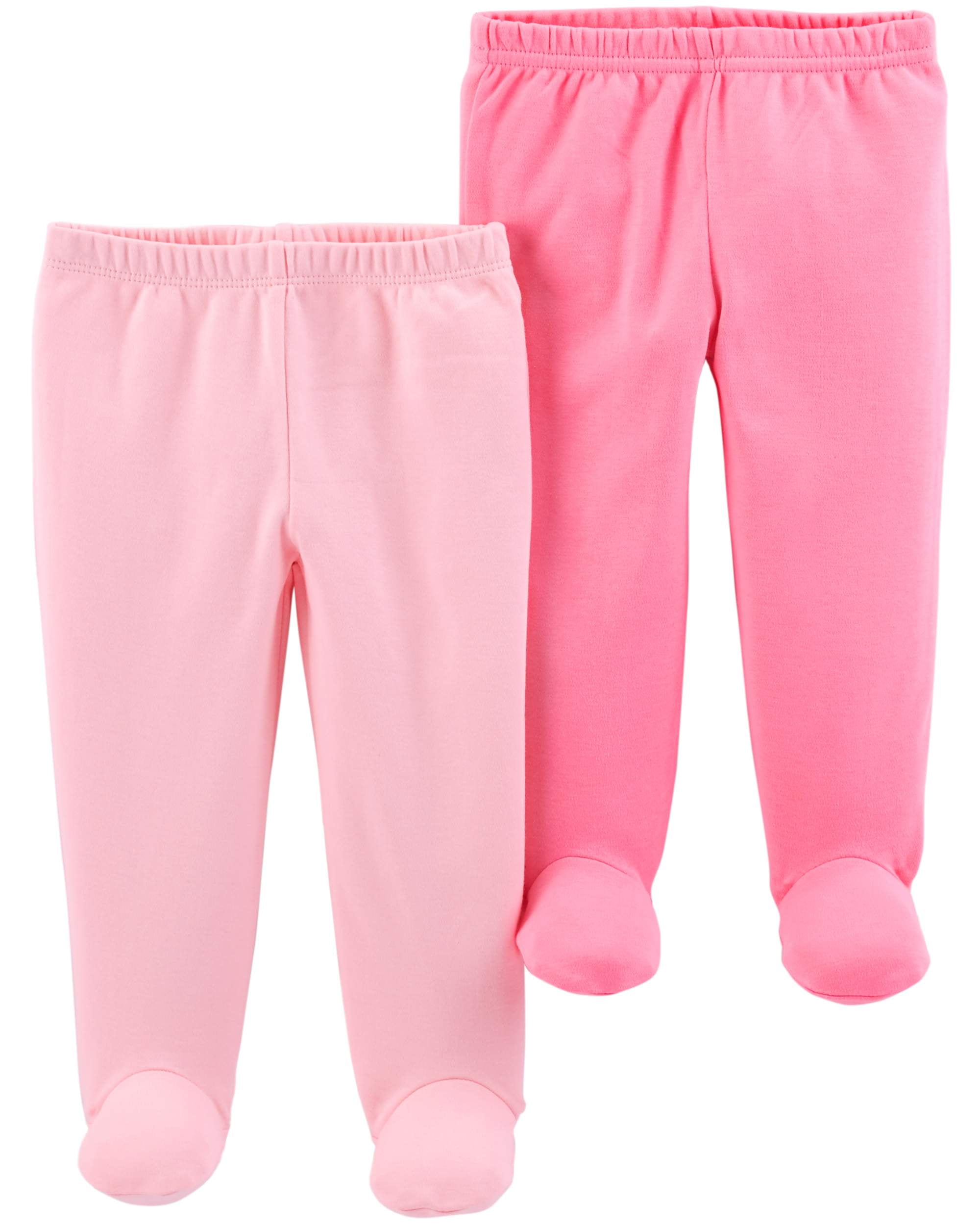 Child Of Mine By Carter's Footed Pants, 2-pack (Baby Girls) - Walmart.com