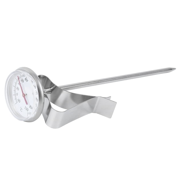 Adjustable Hanging Coffee Milk Temperature Milk Chocolate Milk Foaming Drinks Temperature Gauge with Clip Kitchen Tools Long Stem Instand Read