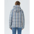thumbnail image 3 of Orolay Women's Thickened Plaid Print Down Jacket with Hood, 3 of 7