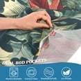 thumbnail image 5 of Yayeee Kitchen Curtains Tier Set of 2 Light Filtering 57"x36" Over Sink Window Panels, Retro Christmas Poinsettia, 5 of 7