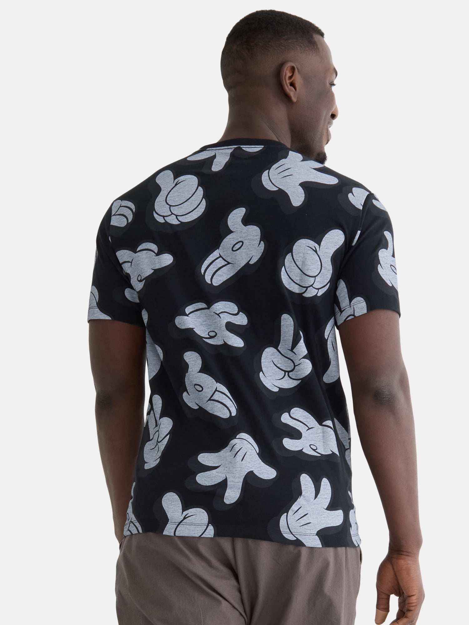 Disney Men's Mickey Lil Guy Graphic Tee with Short Sleeves, Sizes S-3XL