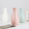 thumbnail image 5 of Composite Plastic Flower Vase: Unbreakable Ceramic Look Vase for Centerpieces, Small Vase for Wedding Party Living Room Bouquet Decor (Pink), 5 of 7