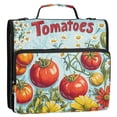 thumbnail image 5 of FORMRS Zipper Binder with Shoulder Strap 2-inch Ring 500 Sheet Capacity File Bag, Blue Tomatoes, 5 of 5
