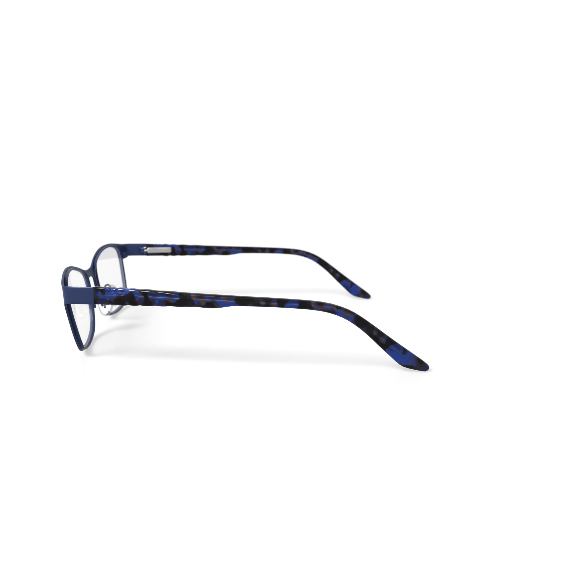 Baby Phat Women's BV275 Rectangular Prescription Eyeglasses with Case, Navy Blue