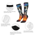 thumbnail image 3 of Fuzoiu Astronaut Cosmic Rainbow Print Adult Stockings,Crew Socks,Unisex Fashion Socks, Casual Sports Socks,Comfortable Crew Socks for Everyday Wear and Sports, 3 of 6
