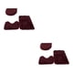 thumbnail image 3 of Juego de alfombrillas de baño Toystoory 3 piezas color Vino rojo, 3 of 6