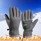 thumbnail image 3 of Guantes de invierno para montar al aire libre, cálidos y táctiles, resistentes al viento, antideslizantes y cálidos para deportes., 3 of 7
