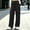 Black, variant on Women's Cargo Sweatpants Solid Color Drawstring Multi Pocket Elastic Waist Wide Leg Loose Straight Fit Casual Daily Athletic Long Pants, Baggy Sweatpants for Women Blue XL