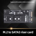 thumbnail image 3 of Peggybuy M2 To SATA3.0 SSD Adapter B Key Riser Board 22 Pin Support NGFF 2260 2280 M2 SSD, 3 of 9