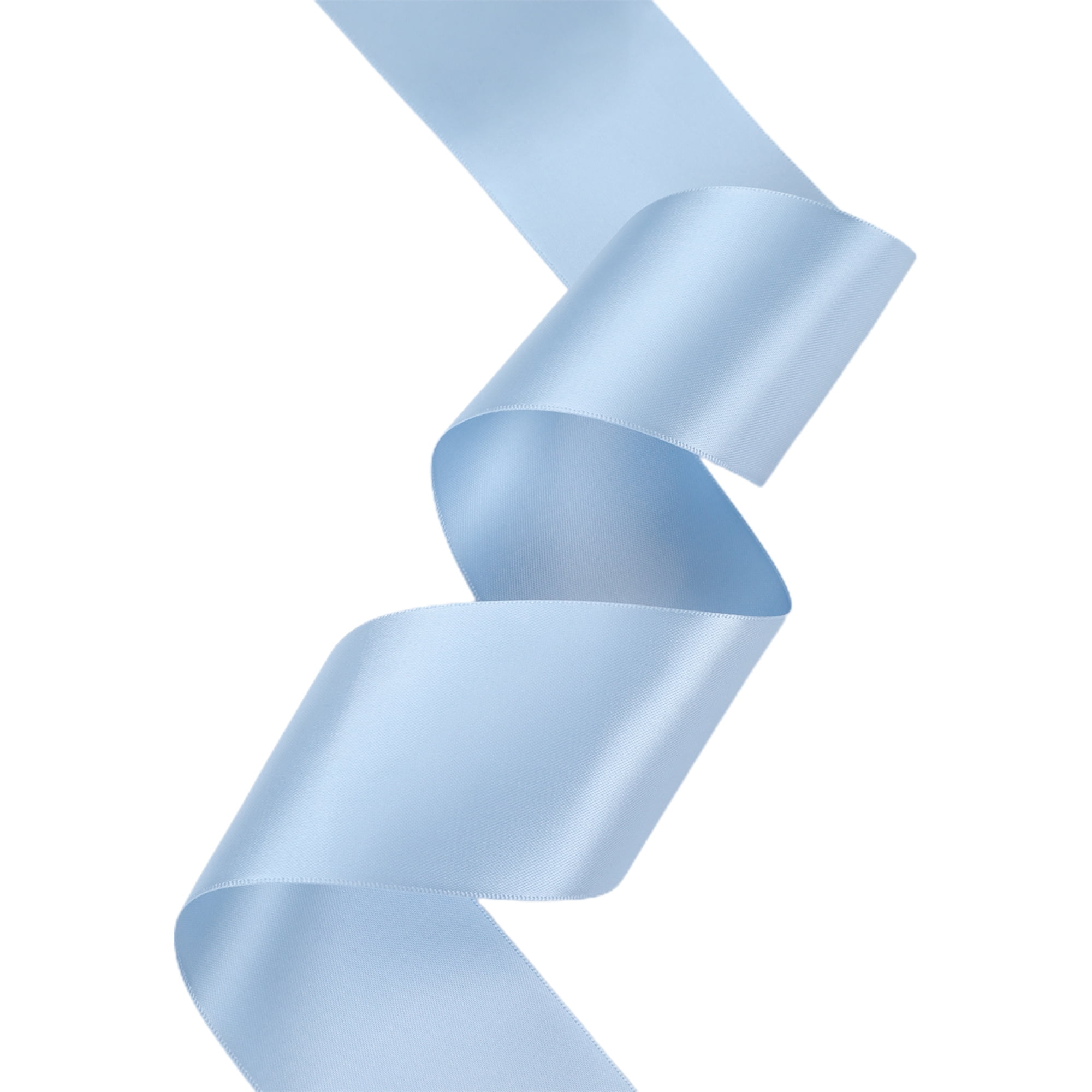 LaRibbons 1 1/2" Single Face Satin Ribbon, French Blue, 50 Yard