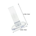 thumbnail image 2 of GOOHOCHY 6pcs Vertical Shoe Rack for Retail Shelving Transparent Elegant Design for Exhibitions Display, 2 of 8