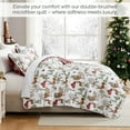 thumbnail image 3 of Southshore Fine Living, Inc. Christmas Bedding, Queen Quilt Set with 2 Shams, White Christmas Theme, 3 of 8