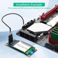 thumbnail image 3 of Adaptador transportador externo Mini PCI-E a USB 2.0 con para tarjeta, 3 of 9