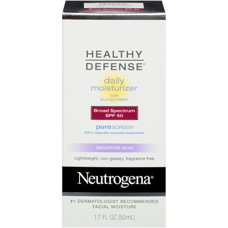 Neutrogena Healthy Defense Sensitive Moisturizer, SPF 50, 1.7 fl.