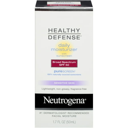 Daily Moisture Defense Spf 15 - Neutrogena Healthy Defense Sensitive Moisturizer, SPF 50, 1.7 fl. oz