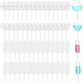 thumbnail image 1 of 200 pipetas para magdalenas de 4 ml, mini pipetas desechables de transferencia de líquido, corazón, redondas, rectangulares, 3 formas para mermelada, fresas, magdalenas, chocolate, fiesta, 1 of 7