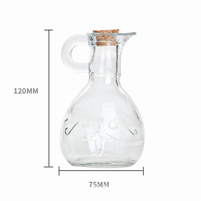 Botella Vidrio Aceite Oliva Vinagre Corcho 500ml Cocina