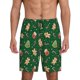 thumbnail image 1 of Fotbe green Christmas Element Pantalones Cortos de Pijama para Hombre, Ropa de Dormir, Pantalones de Pijama Cortos para Hombre-4X-Large, 1 of 6