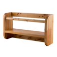 thumbnail image 1 of 18 in. Wall Mounted Wooden Shelf & Hooks - Bathroom Accessory, 1 of 1
