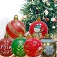 thumbnail image 5 of Bola inflable navideña de 60 cm, bola decorada de PVC, bolas gigantes grandes, bolas de juguete para decorar árboles de Navidad, bola sin adorno de luz, 5 of 5