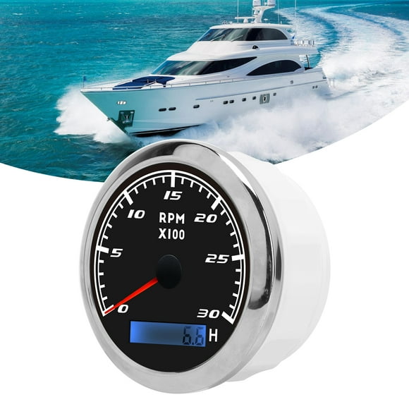 Rpm Gauge, Tachometer Gauge Accurate Red Backlight ABS For Automotive For Maintenance Engineer