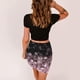 thumbnail image 4 of Vestidos Para Mujeres Vestidos Casuales Club Erógeno Nudos Cruzados Manga Corta Conjuntos Básicos de 2 Piezas Crop Top Falda Conjunto Odeerbi ODB164810, 4 of 5