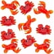 thumbnail image 1 of 1 caja de 10 cuentas de cristal hechas a mano con forma de camarón y cangrejo rojo, con agujeros, diseño de animales marinos, vida marina, playa, verano, Hawái, 1 of 7