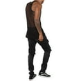 thumbnail image 4 of Mesh Tanks Top Fishnet See-Through Muscle Shirts Sleeveless Nightclub Sheer Top, 4 of 6