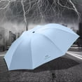 thumbnail image 6 of SPOORYYO Automatic Three Fold Eight Rib Umbrella with Black Glue for Sun and Rain Protection - Windproof, Durable, and Quick-Drying - Ideal for Travel and Daily Use, Opens/Closes with One Button, 6 of 8
