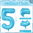 thumbnail image 2 of Decoraciones de cumpleaños, globos con forma de copo de nieve, número 5, de Frozen, 2 of 7