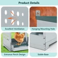 thumbnail image 2 of Leumius Nesting Boxes for Chickens,6-Hole Chicken Nesting Boxes, Large Vented Holes Chicken Coop Box for Outdoor Chicken Coop Farm Yard,Green, 2 of 7