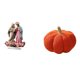 thumbnail image 1 of Letrero de mesa acrílico para decoración de escritorio, adorno de calabaza de Halloween, material suave y ligero con forma de calabaza única, adecuado, 1 of 8