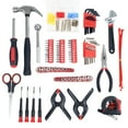 thumbnail image 3 of Household Hand Tools 86 Piece Tool Set With Roll-Up Bag by Stalwart (Hammer Wrench Set Screwdriver Set Pliers) - Great for the Home or Car, 3 of 10
