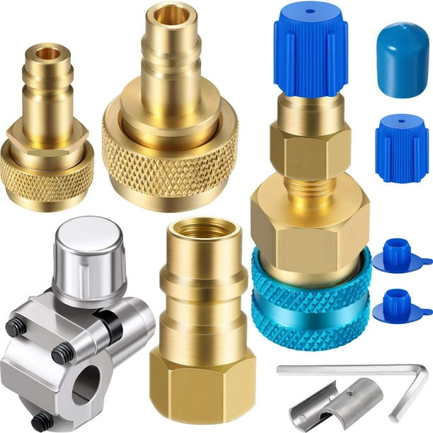 Airco Onderhoud Set TEUN 2 Packs BPV31 Bullet Piercing Tap Valve Kits U-Charging Hose Refrigerant HVAC Onderhoud Toolkit Airco Onderhoud Set TEUN 2 Packs BPV31 Bullet Piercing Tap Valve Kits U-Charging Hose Refrigerant HVAC Onderhoud Toolkit