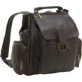 thumbnail image 1 of Mochila Le Donne Leather Classic con múltiples bolsillos, 15 pulgadas, color café, 1 of 7