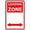 Warning Sign 2, variant on Loading Zone Warning Sign, Metal Security Sign - 8"x12" Safety Wall Decor for Home Business Yard Garden Office Street Road Indoor Outdoor Easy to Mount