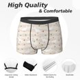 thumbnail image 2 of Men's Boxer Briefs, Striped Cute Duck Butterfly Soft Comfy Mens Underwear Boxer Briefs Breathable With Widen Waist, 2 of 7