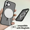thumbnail image 6 of ELEHOLD Case for iPhone 16, Shockproof Magnetic Skin-Feel Case,Compatible with Wireless Charging,Black, 6 of 6