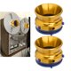 thumbnail image 3 of M Buder Par De Adaptadores De Cubo NAB De 10 Pulgadas (25.4 cm) De Aleación De Aluminio Pulido Para Grabadoras De Cinta De Carrete A Carrete Dorado Brillante, 3 of 9