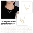 thumbnail image 2 of Collier ABCD Initiale Multi-Couches en Or 26 Lettres Cadeau Chaud A4 V6F32, 2 of 7